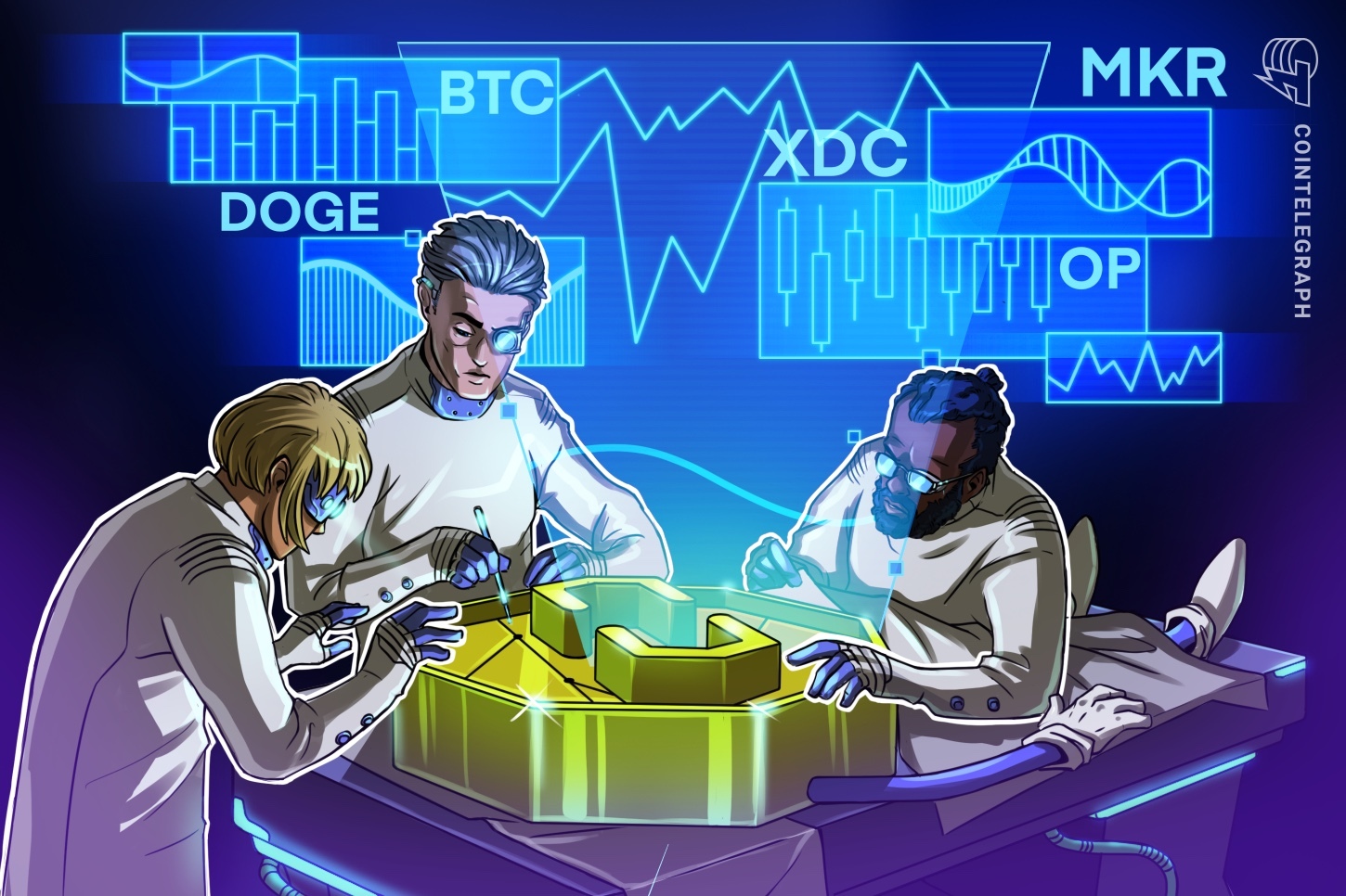doge-mkr-op-and-xdc-gather-strength-as-bitcoin-price-remains-range-bound