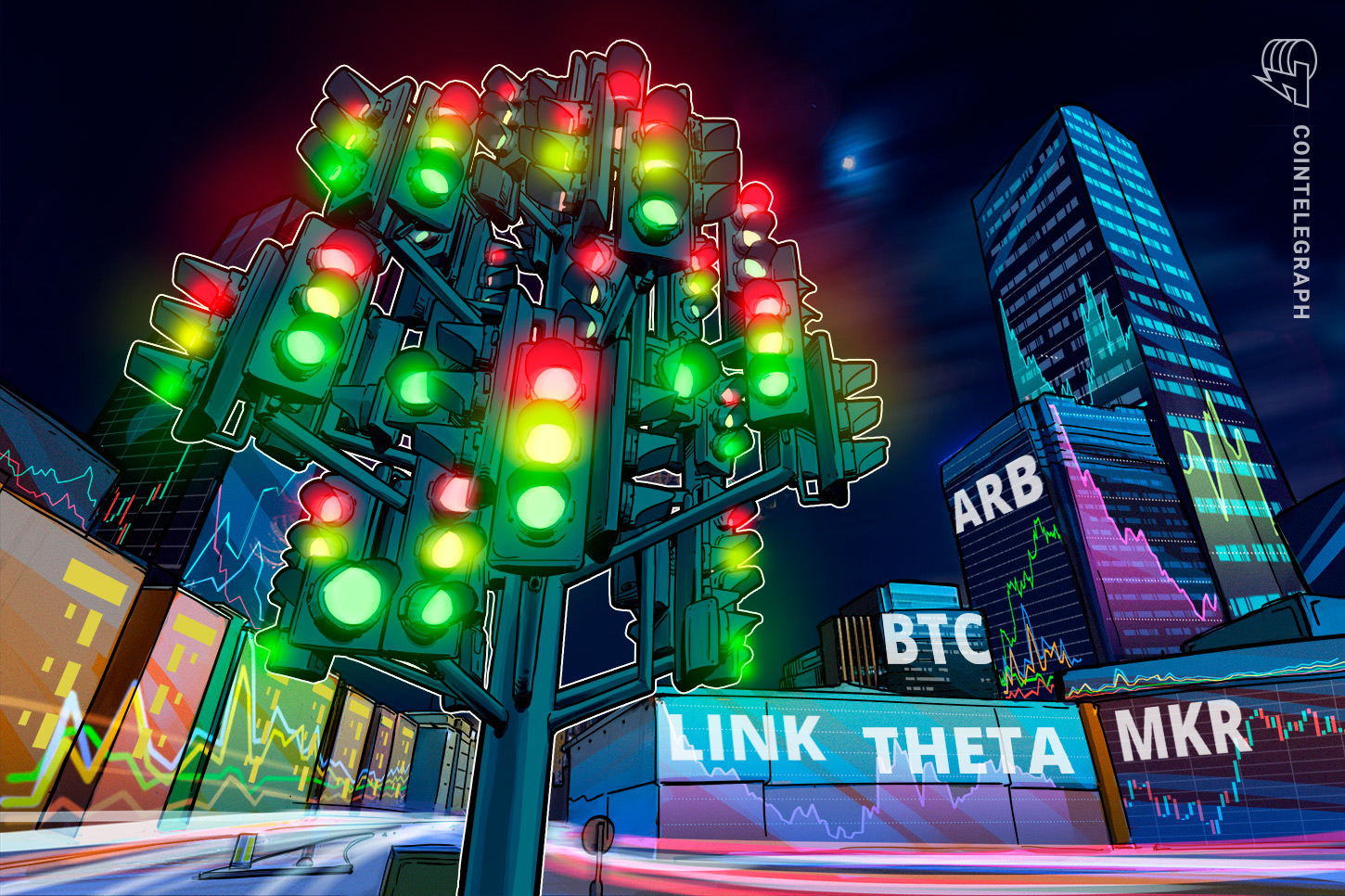bitcoin-price-flat-altcoins-chainlink-maker-arbitrum-theta-network