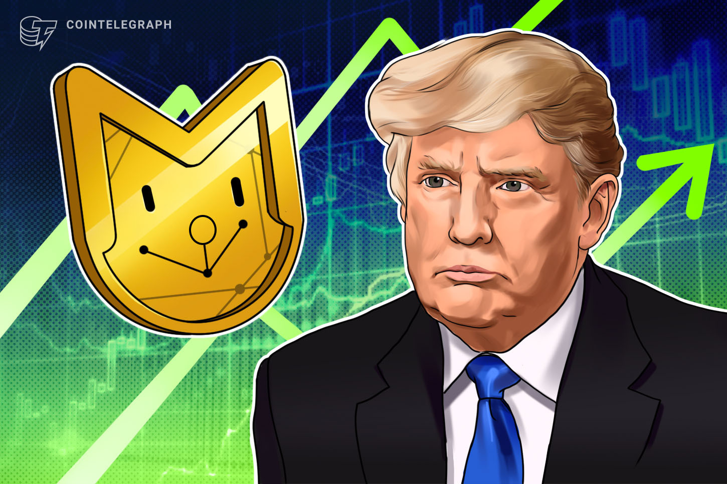 trump-themed-maga-memecoin-rallies-after-his-pro-crypto-comments