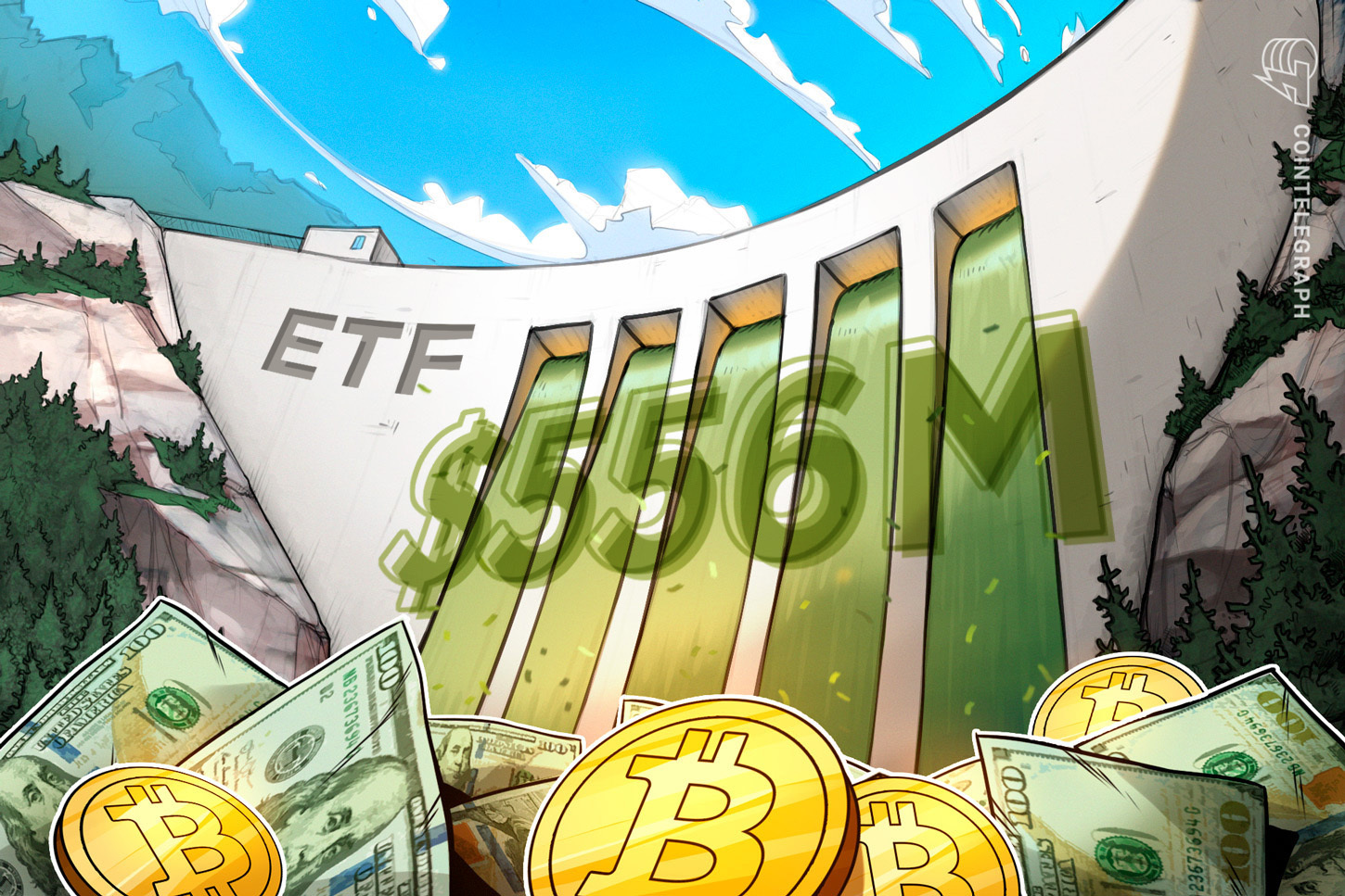 556m-spot-bitcoin-etf-inflows-investors