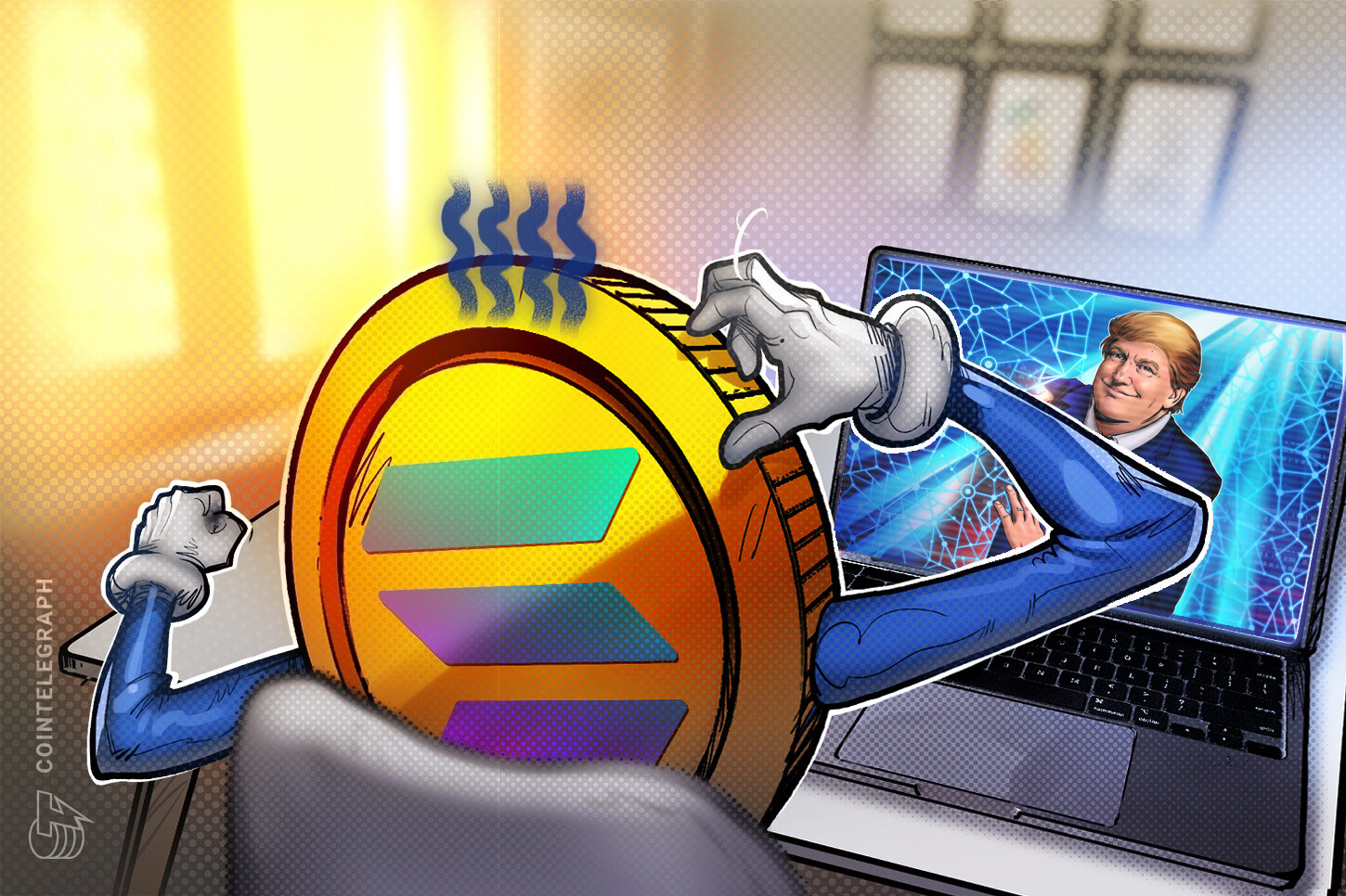 coinbase-solana-transactions-delayed-trump-memecoin