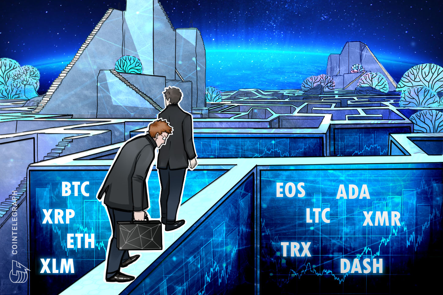 bitcoin-ripple-ethereum-stellar-eos-litecoin-cardano-monero-tron-dash-price-analysis-nov-23