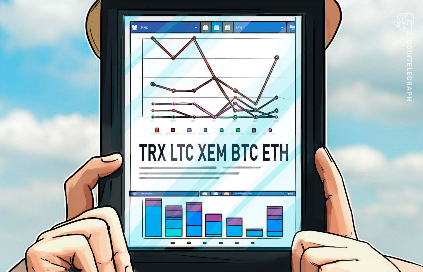 top-5-crypto-performers-overview-tron-litecoin-xem-bitcoin-ethereum