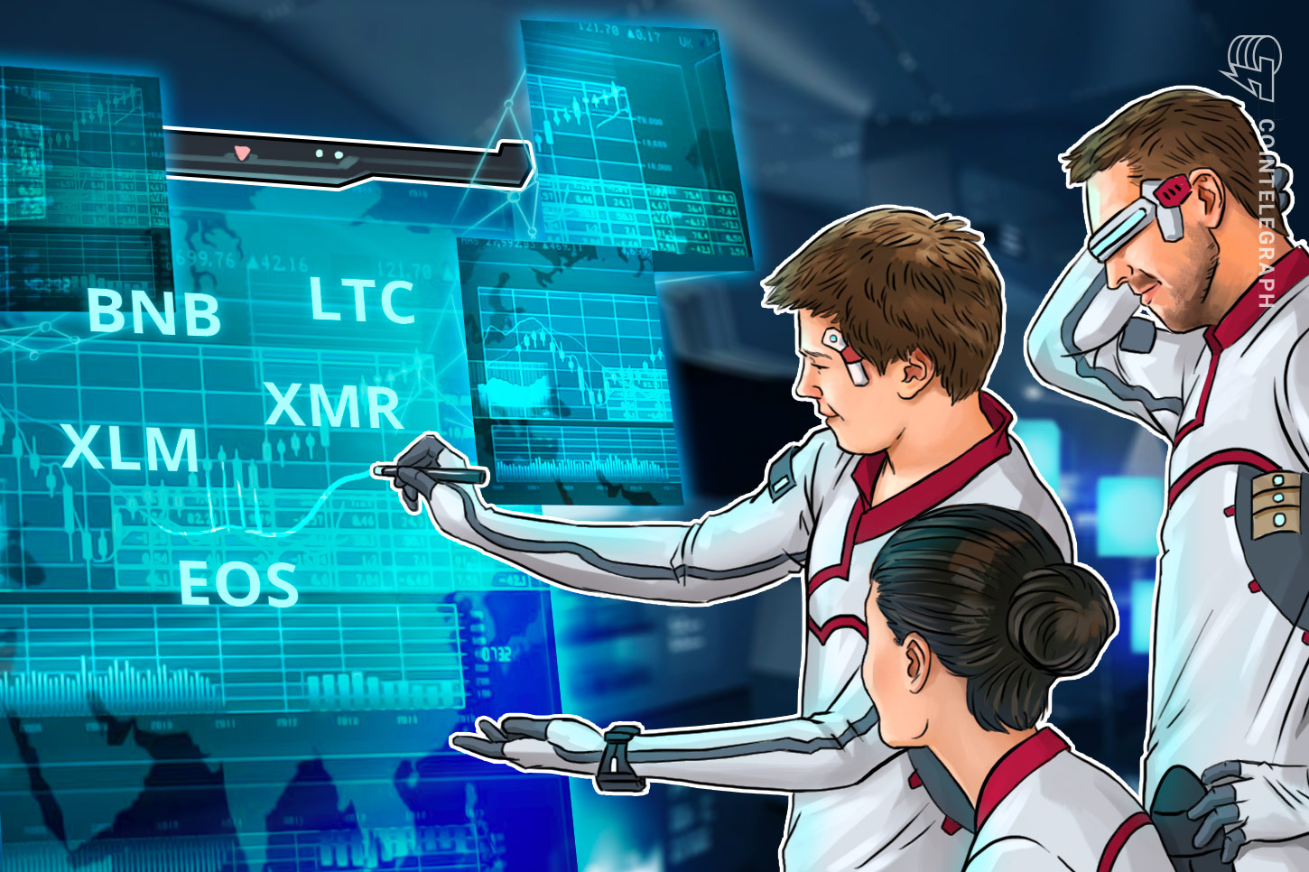top-5-crypto-performers-overview-binance-coin-litecoin-nexo-eos-stellar-monero