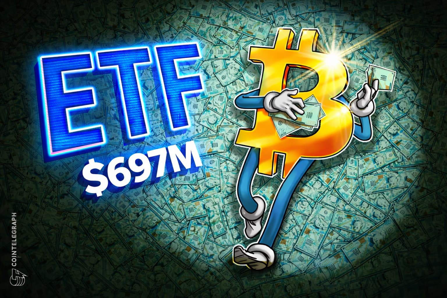 bitcoin-etfs-697m-second-trading-day-2026-clean-slate