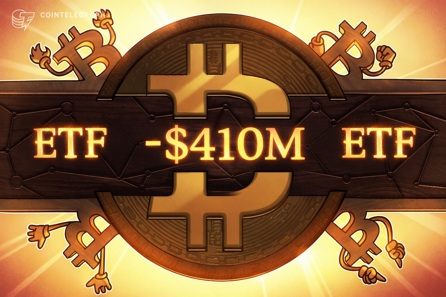 bitcoin-etf-410-million-outflows-standard-chartered-cut-target