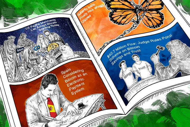 weekend-roundup-paypal-embraces-bitcoin-spain-classifies-btc-as-a-payment-system-and-the-us-gov-comes-down-on-two-notorious-companies