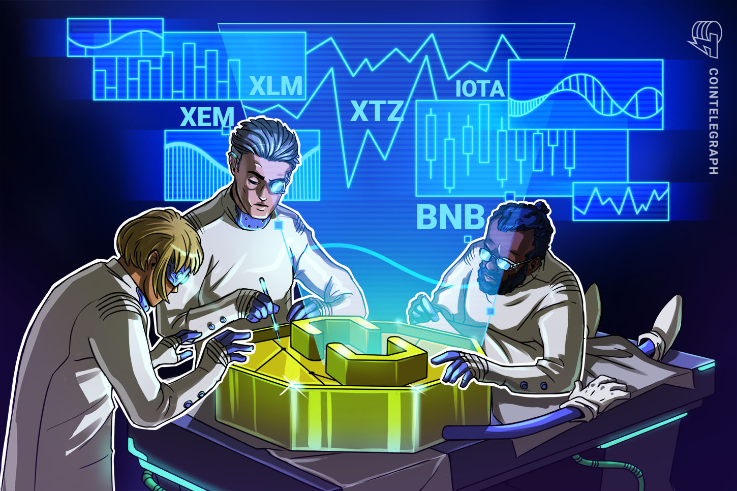 top-5-crypto-performers-xem-xlm-xtz-bnb-iota