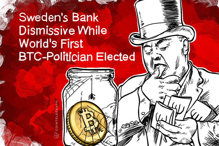 swedens-bank-dismissive-while-worlds-first-btc-politician-elected