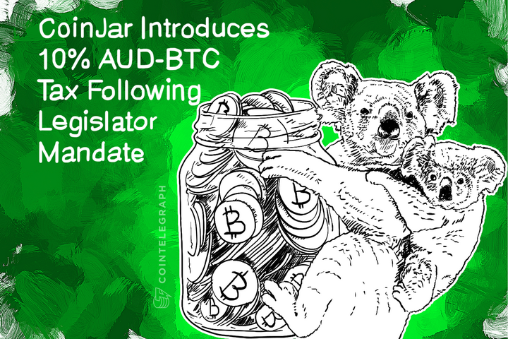 coinjar-introduces-10-aud-btc-tax-following-legislator-mandate