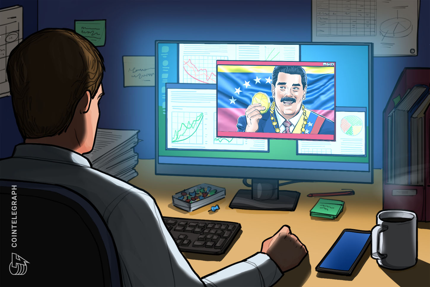 venezuela-president-maduro-touts-trezor-bitcoin-wallet-on-national-tv