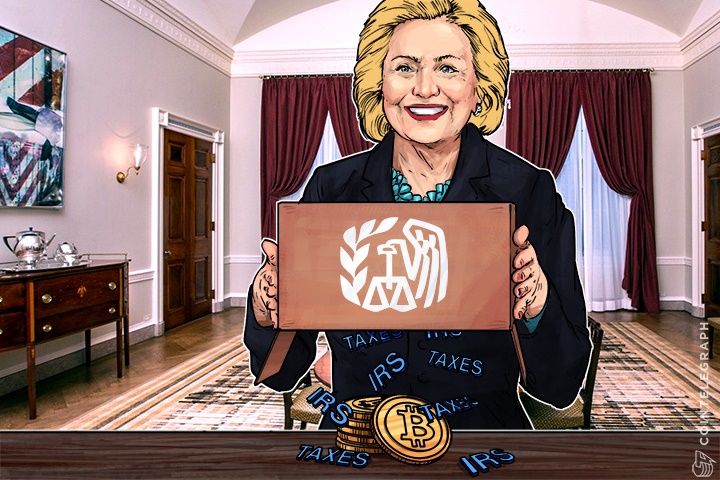 election-of-hillary-could-negatively-affect-bitcoin-move-from-irs