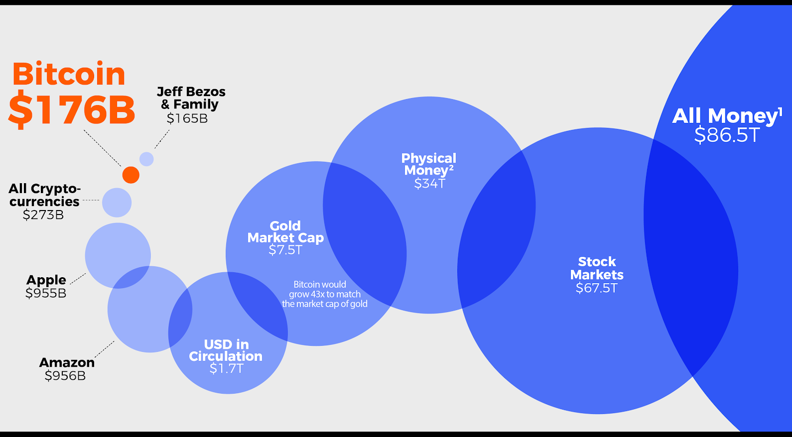 Cryptocurrency market cap in perspective. Source: BitcoinIRA