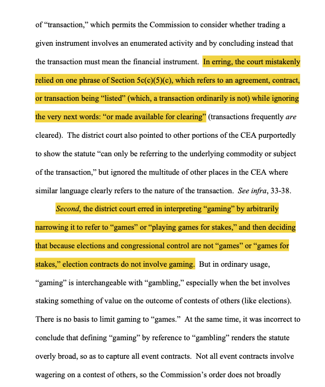 Law, Gambling, CFTC, Court