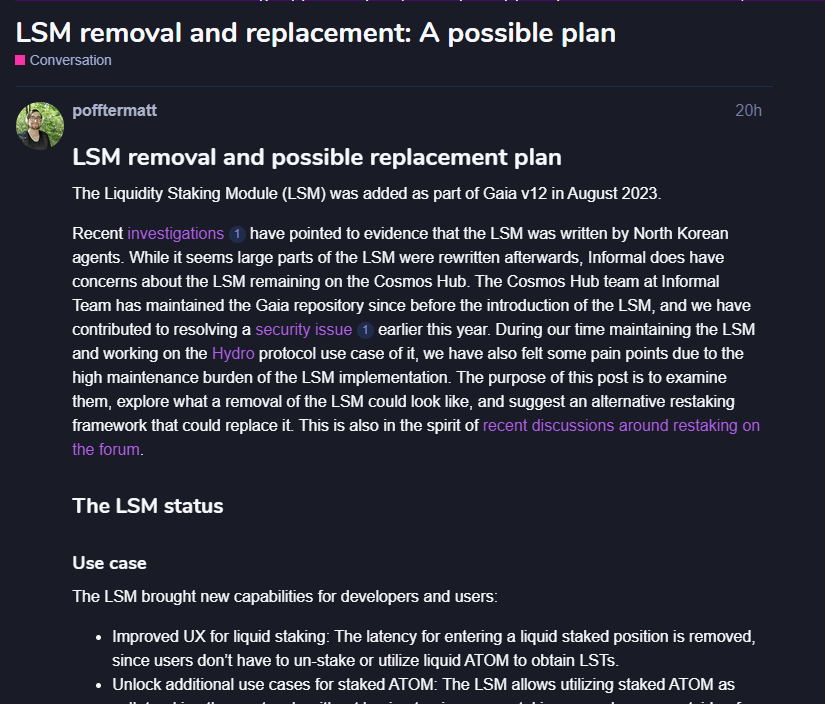 Decentralization, North Korea, Developers, Cosmos, Staking