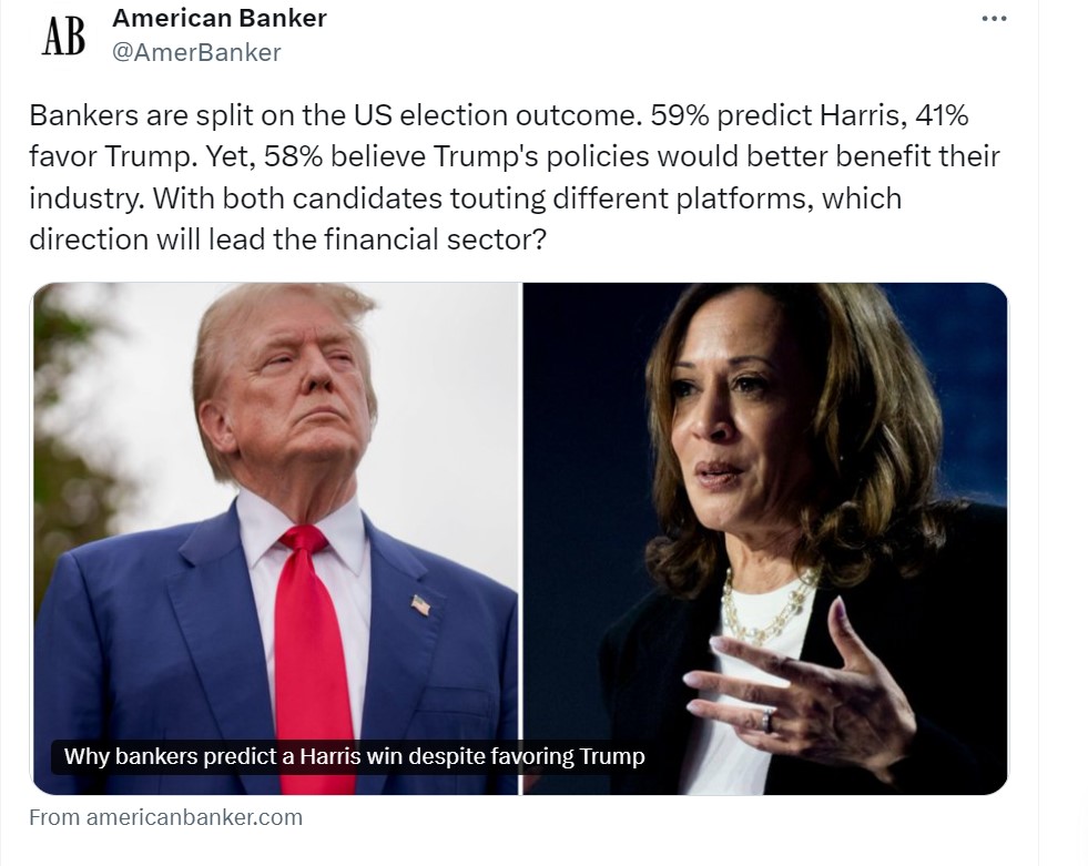 Cryptocurrencies, Banking, United States, Donald Trump, Kamala Harris, US Elections 2024