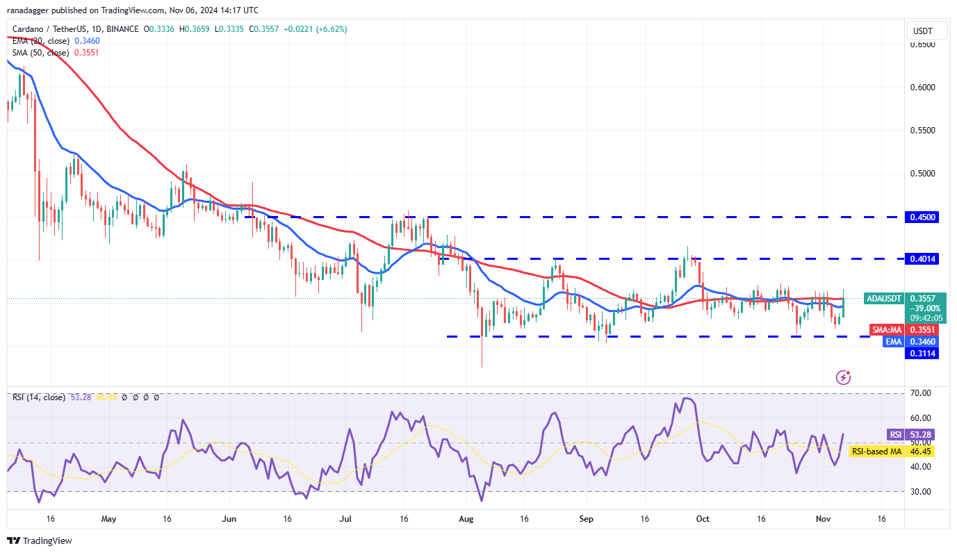 Dogecoin, Cryptocurrencies, Bitcoin Price, XRP, Markets, Cryptocurrency Exchange, Market Capitalization, Donald Trump, Cardano, TON, Price Analysis, Binance Coin, Market Analysis, Ether Price, Solana, Avalanche, Shiba Inu, Memecoin, Kamala Harris, US Elections 2024