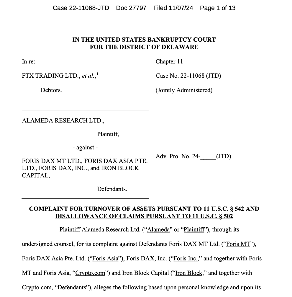 Law, Bankruptcy, Court, Crypto.com, FTX