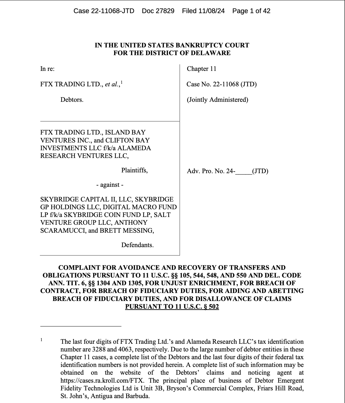 Law, FTX