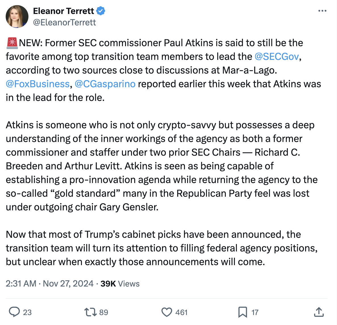 Law, SEC, United States, Donald Trump, Gary Gensler