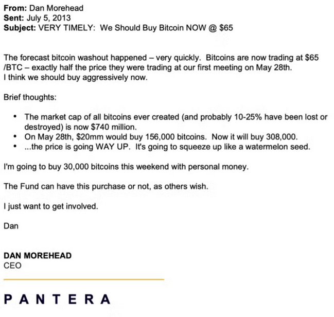 Investments, Pantera Capital