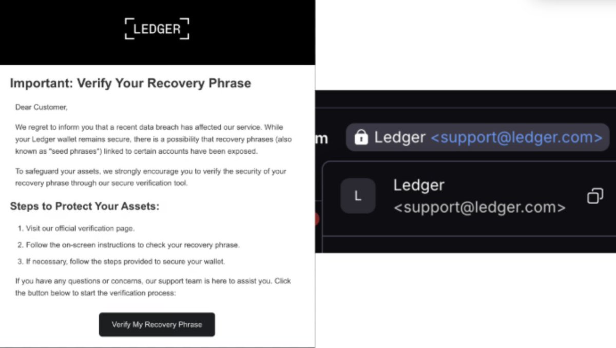 Ledger, Email, Scams, Hacks