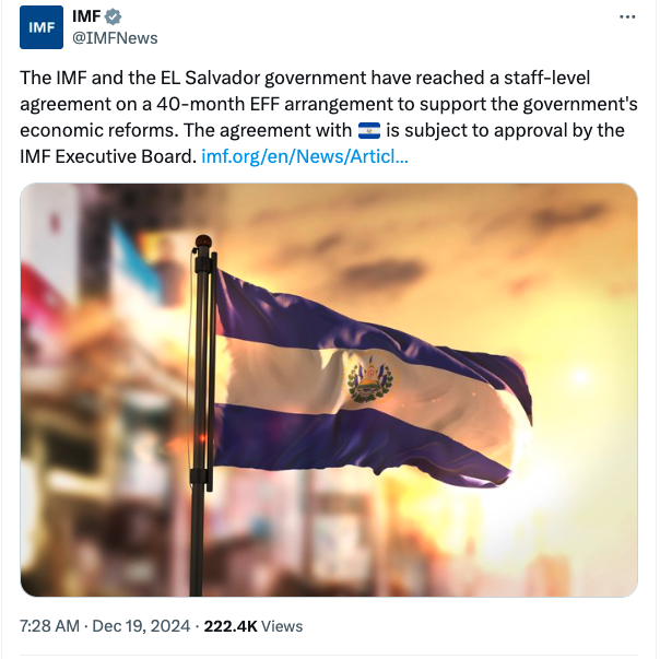 IMF, El Salvador