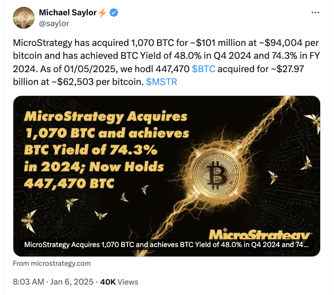 Bitcoin Price, Investments, MicroStrategy, Michael Saylor