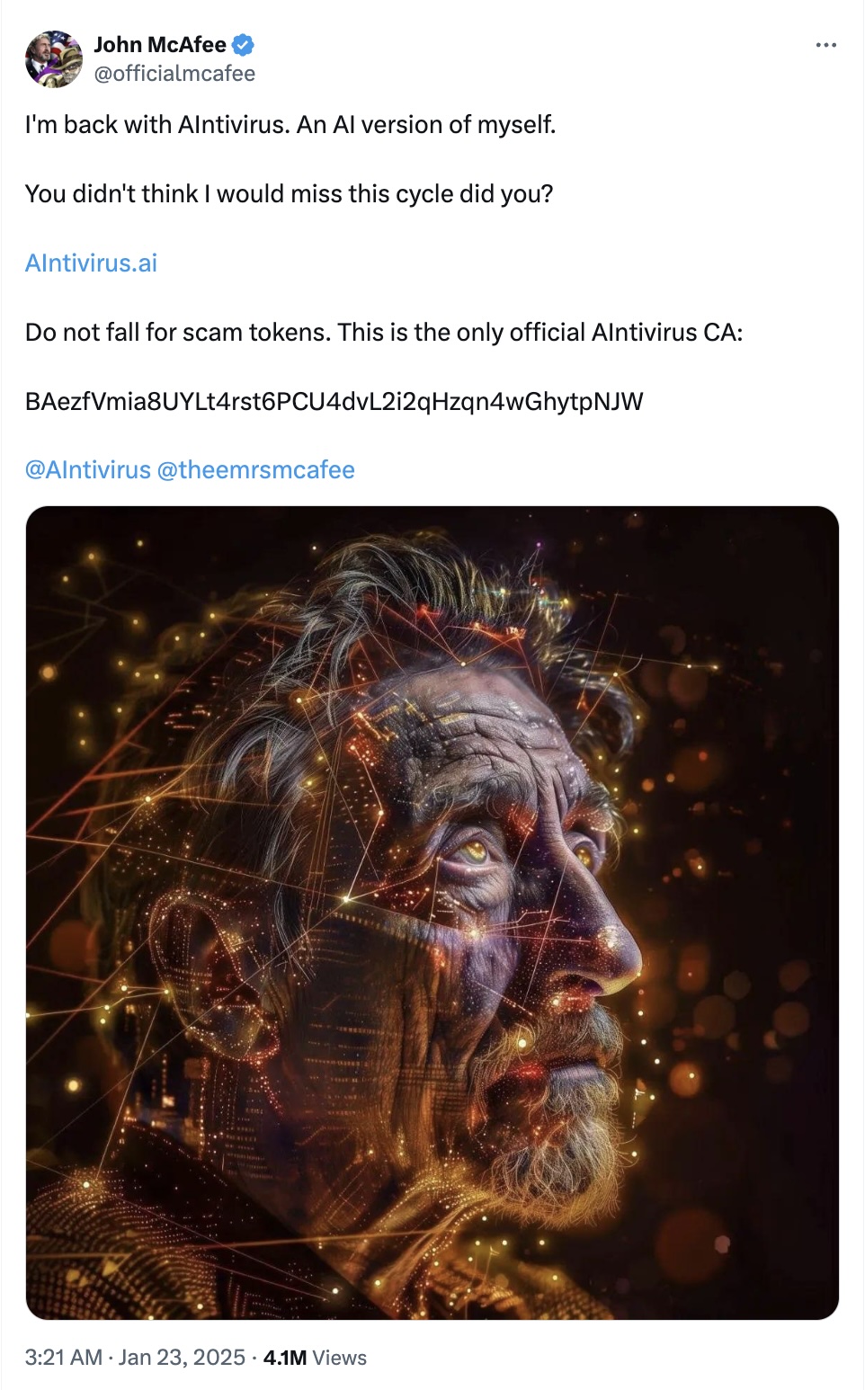 Cryptocurrencies, John McAfee, Features