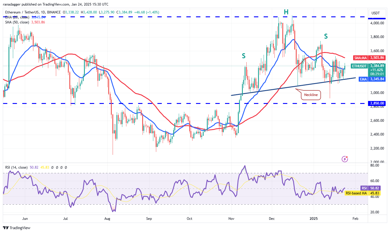 Dogecoin, Cryptocurrencies, Stellar, Bitcoin Price, XRP, Markets, Cryptocurrency Exchange, Donald Trump, Davos, Cardano, Price Analysis, Binance Coin, Chainlink, Market Analysis, Ether Price, Solana, Avalanche, BlackRock