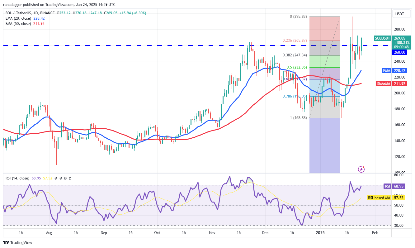 Dogecoin, Cryptocurrencies, Stellar, Bitcoin Price, XRP, Markets, Cryptocurrency Exchange, Donald Trump, Davos, Cardano, Price Analysis, Binance Coin, Chainlink, Market Analysis, Ether Price, Solana, Avalanche, BlackRock