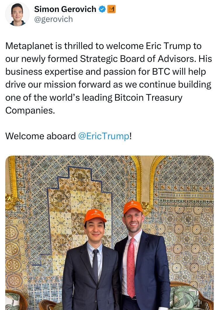 Donald Trump, Bitcoin Adoption