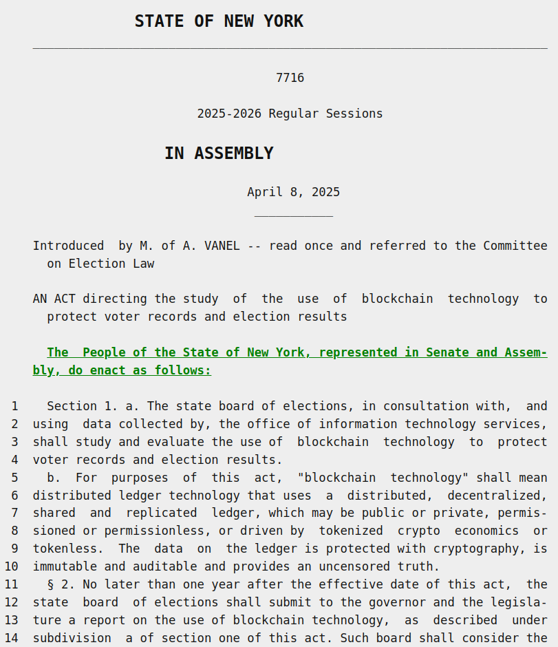 US Government, United States, New York State, Voting, Cybersecurity