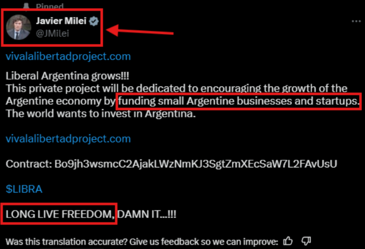 Argentina, Corrupção, Libra, Memecoin, Javier Milei