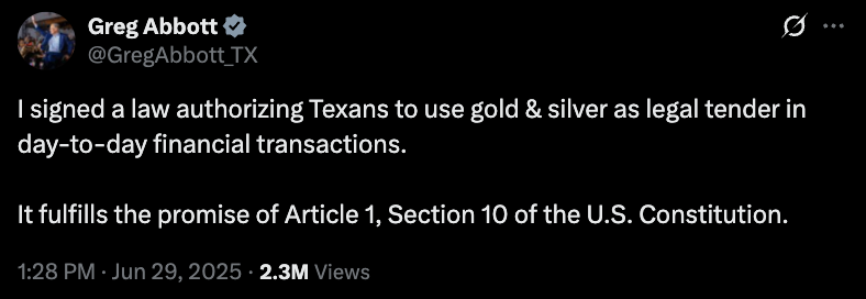 Law, Gold, Texas, Silver, Precious Metals
