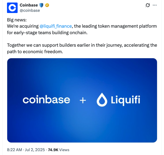 Coinbase, Investments, Tokens, RWA, Tokenization, Companies