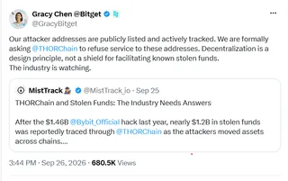 Bitget hack reignites clash between THORChain and NEAR over blocking stolen funds 4