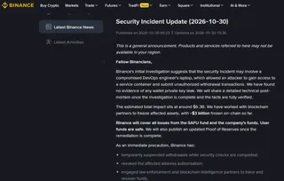 Binance hackers rushed to swap freezeable tokens, still hold billions in crypto 3