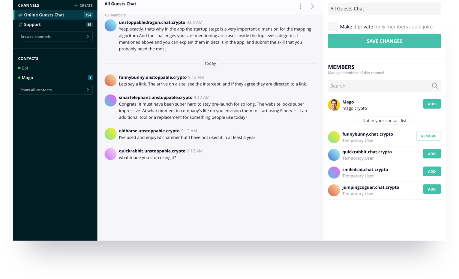 dChat preview