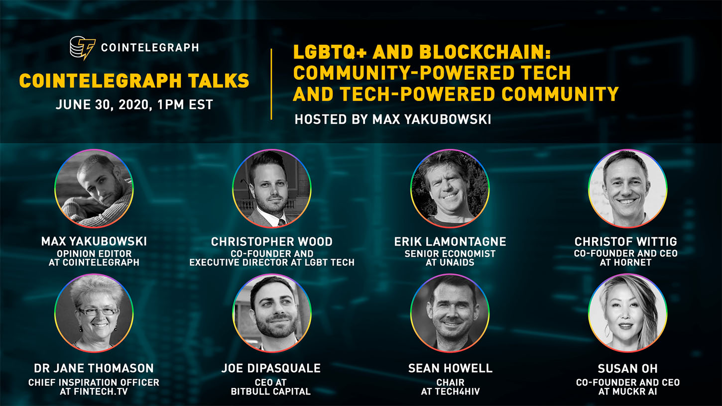 Cointelegraph Hosts Online Meetup To Talk Lgbtq And Blockchain