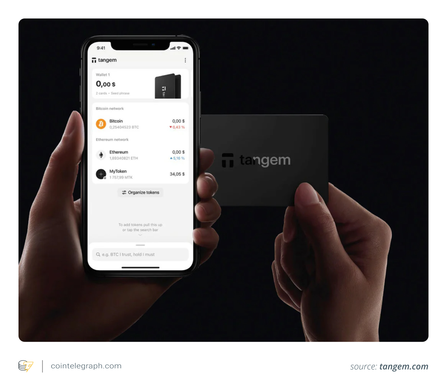 The Tangem app 