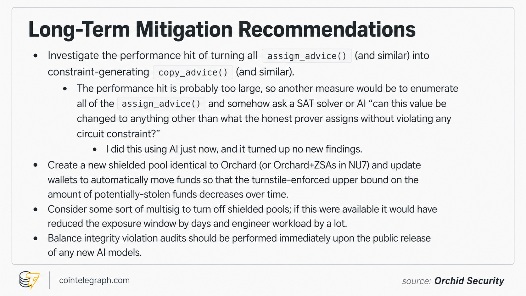 Recommendations