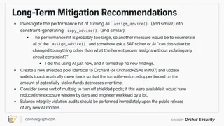 Recommendations